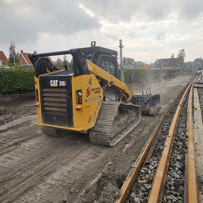 Grondverbetering spoorbaan Sauwerd en Baflo met ProSoil